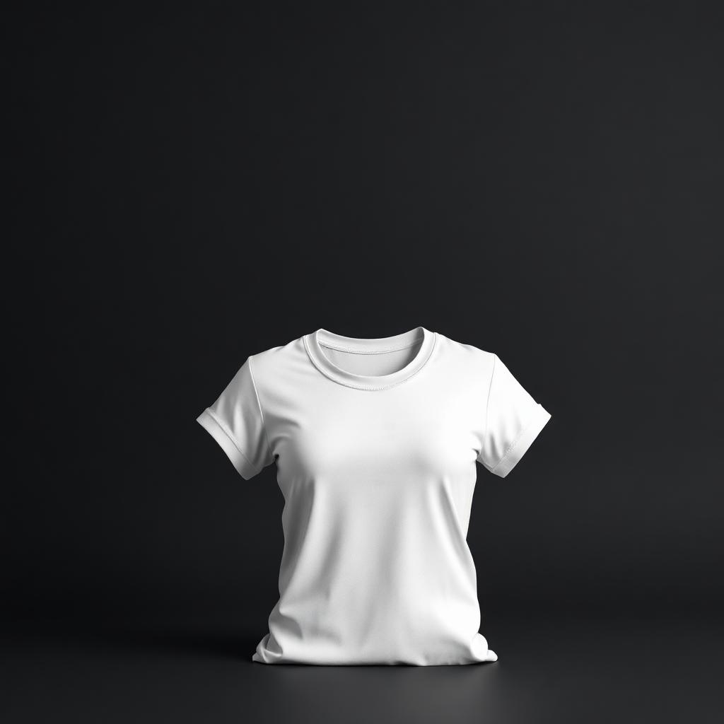 Women Basic Fitted Crew Neck Tee